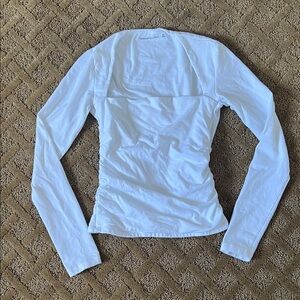 Abercrombie & Fitch Classic White Long Sleeve Top